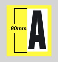 Magnetic Letter  Kit - 220 Pieces - 80mm High