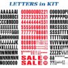 Corflute Lettering Kit for changeable outdoor sign